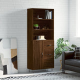 Highboard 69.5X34X180 Cm Engineered Wood