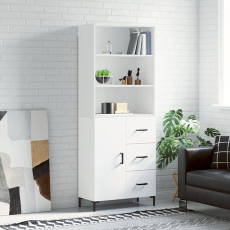 Highboard 69.5X34X180 Cm Engineered Wood