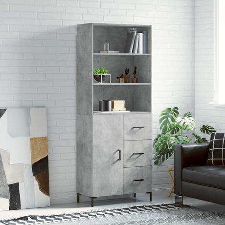 Highboard 69.5X34X180 Cm Engineered Wood