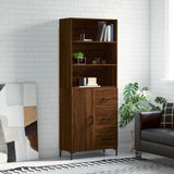 Highboard 69.5X34X180 Cm Engineered Wood