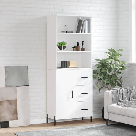 Highboard 69.5X34X180 Cm Engineered Wood