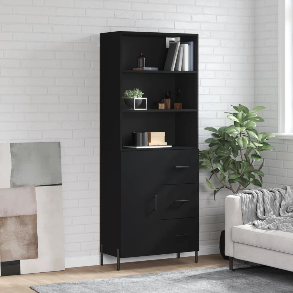 Highboard 69.5X34X180 Cm Engineered Wood