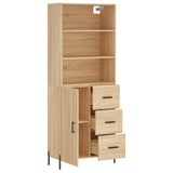 Highboard 69.5X34X180 Cm Engineered Wood