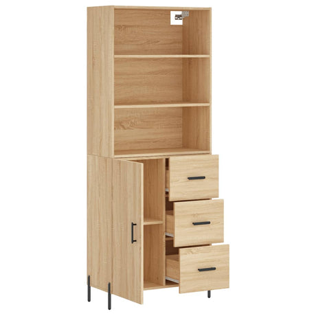 Highboard 69.5X34X180 Cm Engineered Wood