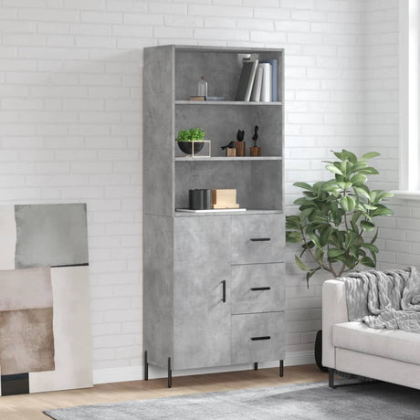 Highboard 69.5X34X180 Cm Engineered Wood