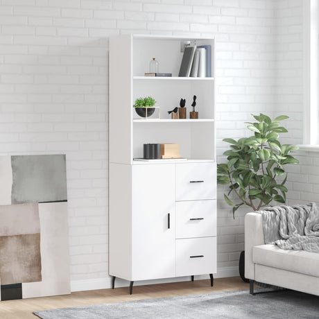 Highboard 69.5X34X180 Cm Engineered Wood