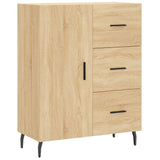 Highboard 69.5X34X180 Cm Engineered Wood