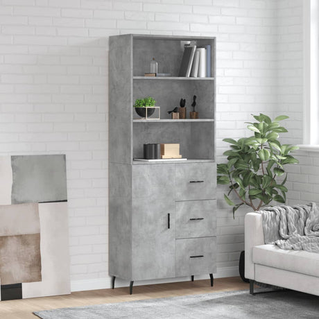 Highboard 69.5X34X180 Cm Engineered Wood