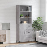 Highboard 69.5X34X180 Cm Engineered Wood