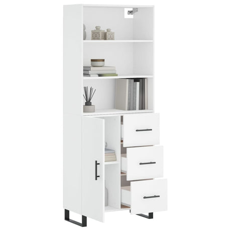 Highboard 69.5X34X180 Cm Engineered Wood