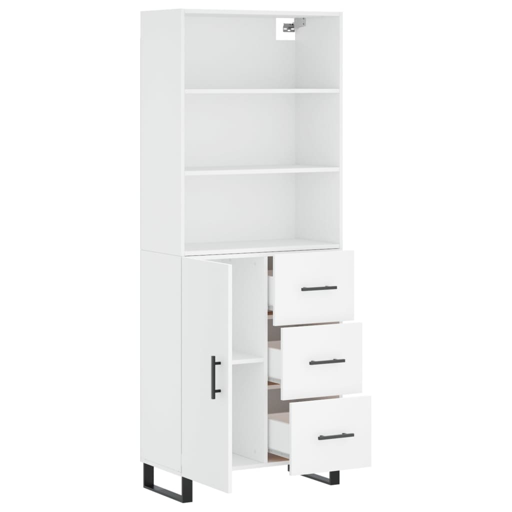 Highboard 69.5X34X180 Cm Engineered Wood
