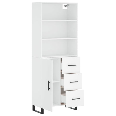 Highboard 69.5X34X180 Cm Engineered Wood