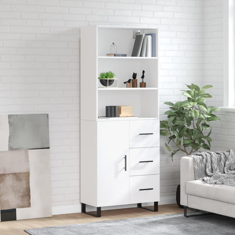 Highboard 69.5X34X180 Cm Engineered Wood