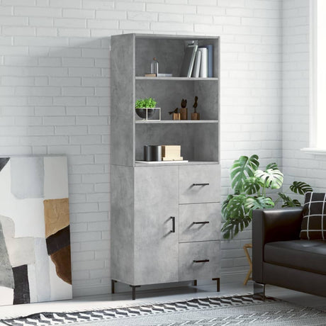 Highboard 69.5X34X180 Cm Engineered Wood