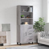 Highboard 69.5X34X180 Cm Engineered Wood