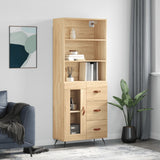 Highboard 69.5X34X180 Cm Engineered Wood