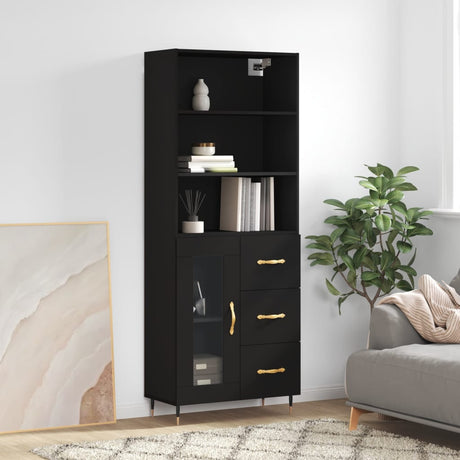 Highboard 69.5X34X180 Cm Engineered Wood