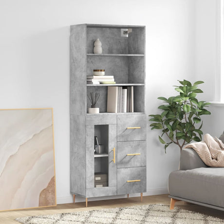 Highboard 69.5X34X180 Cm Engineered Wood