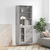 Highboard 69.5X34X180 Cm Engineered Wood