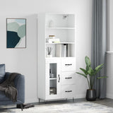 Highboard 69.5X34X180 Cm Engineered Wood