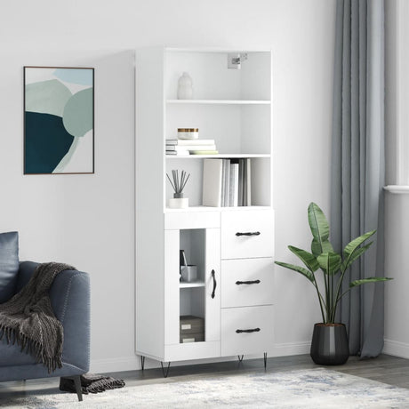 Highboard 69.5X34X180 Cm Engineered Wood
