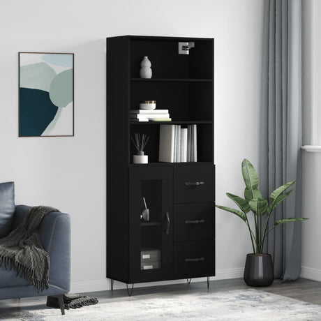 Highboard 69.5X34X180 Cm Engineered Wood