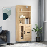 Highboard 69.5X34X180 Cm Engineered Wood
