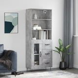 Highboard 69.5X34X180 Cm Engineered Wood