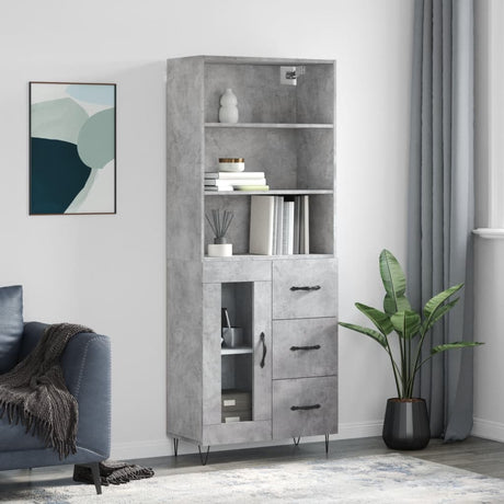 Highboard 69.5X34X180 Cm Engineered Wood