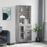 Highboard 69.5X34X180 Cm Engineered Wood