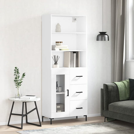 Highboard 69.5X34X180 Cm Engineered Wood