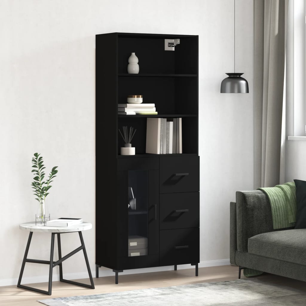 Highboard 69.5X34X180 Cm Engineered Wood