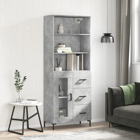 Highboard 69.5X34X180 Cm Engineered Wood