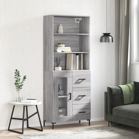 Highboard 69.5X34X180 Cm Engineered Wood