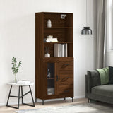 Highboard 69.5X34X180 Cm Engineered Wood