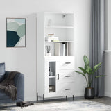 Highboard 69.5X34X180 Cm Engineered Wood