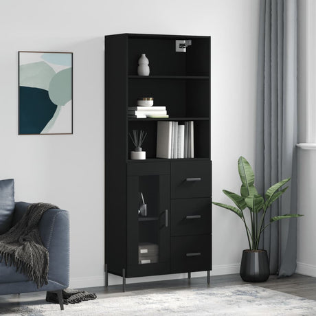 Highboard 69.5X34X180 Cm Engineered Wood