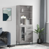 Highboard 69.5X34X180 Cm Engineered Wood