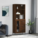Highboard 69.5X34X180 Cm Engineered Wood