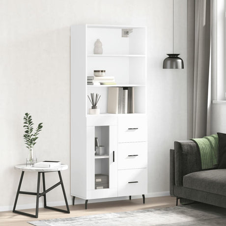 Highboard 69.5X34X180 Cm Engineered Wood