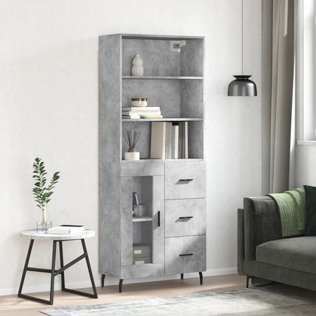 Highboard 69.5X34X180 Cm Engineered Wood