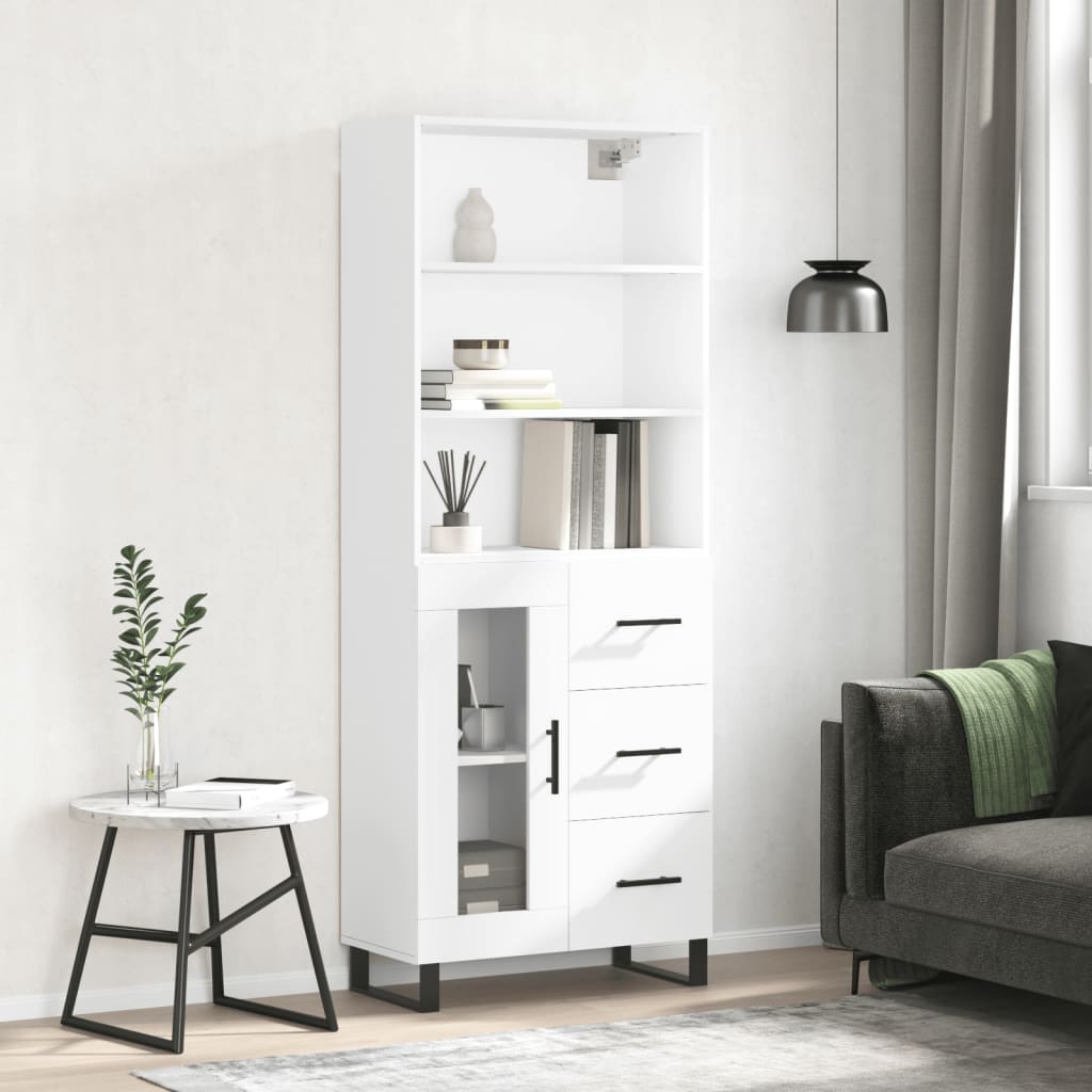 Highboard 69.5X34X180 Cm Engineered Wood