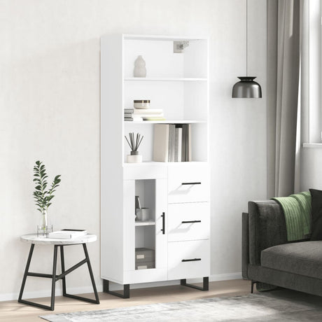 Highboard 69.5X34X180 Cm Engineered Wood