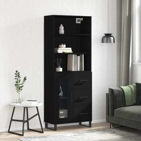 Highboard 69.5X34X180 Cm Engineered Wood