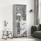 Highboard 69.5X34X180 Cm Engineered Wood