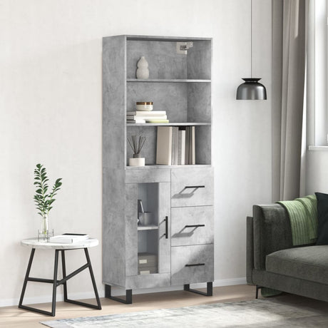 Highboard 69.5X34X180 Cm Engineered Wood