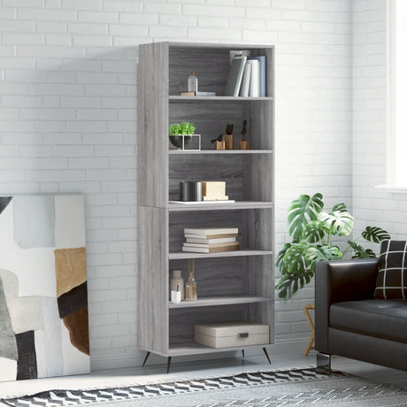 Highboard 69.5X34X180 Cm Engineered Wood