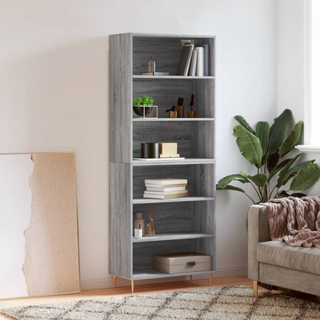 Highboard 69.5X34X180 Cm Engineered Wood