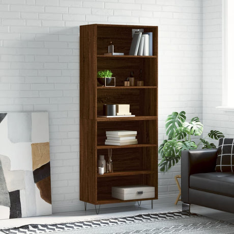 Highboard 69.5X34X180 Cm Engineered Wood