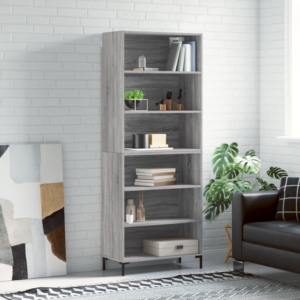 Highboard 69.5X34X180 Cm Engineered Wood